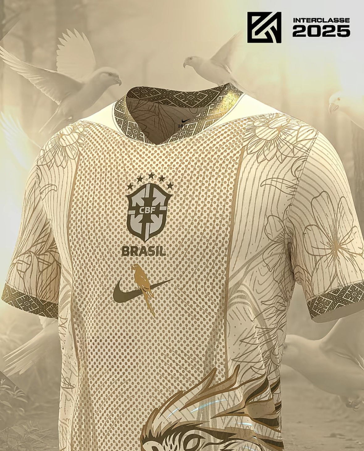Camiseta Edicion Especial Brasil Oro