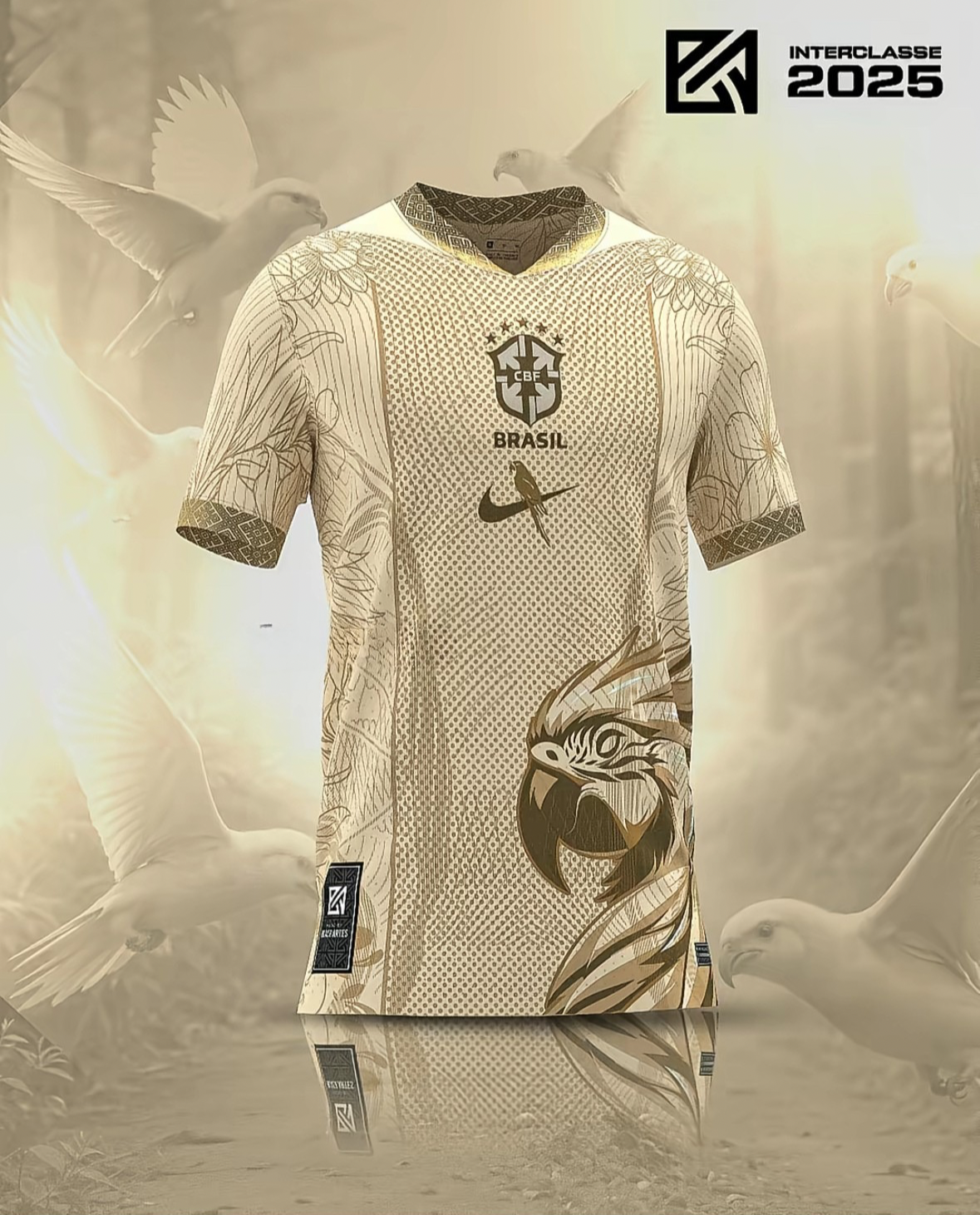 Camiseta Edicion Especial Brasil Oro