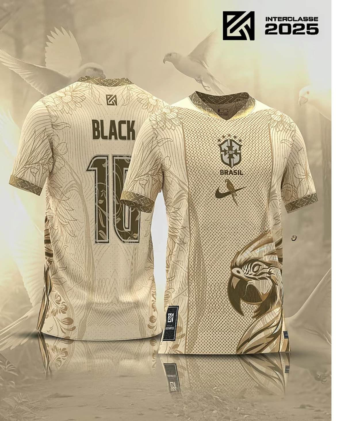 Camiseta Edicion Especial Brasil Oro