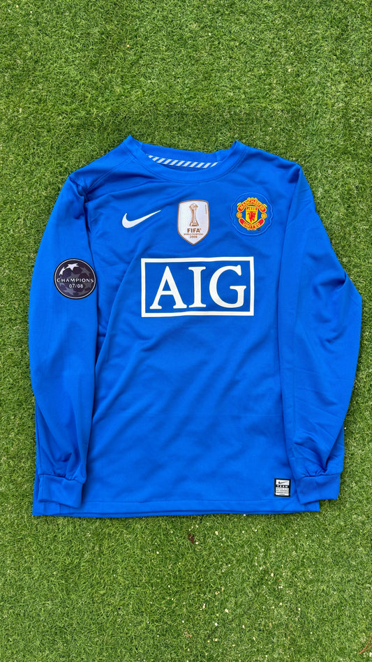 Camiseta Manchester United  2008 Manga Larga